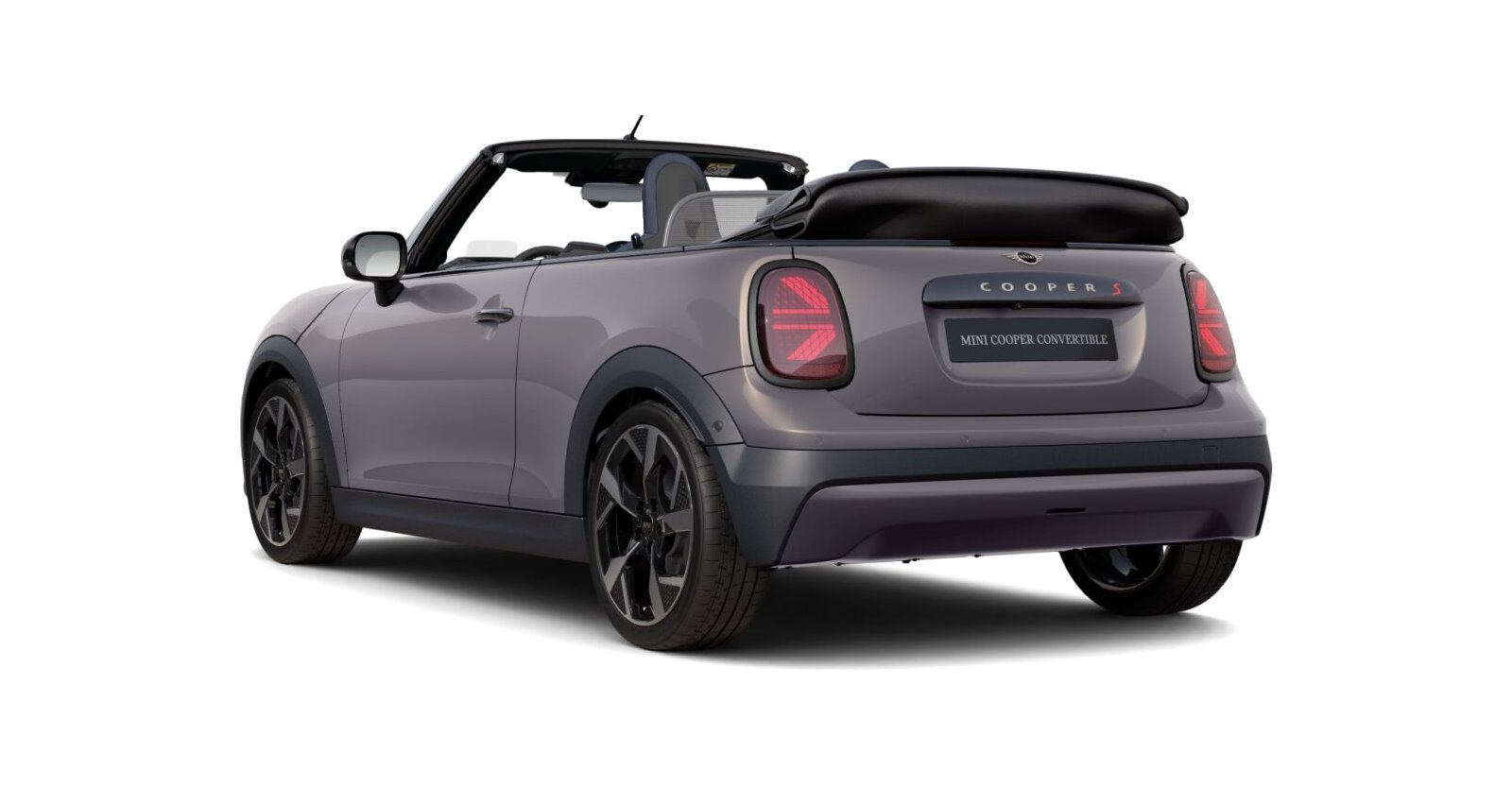 MINI MINI Cabrio in Grau von hinten