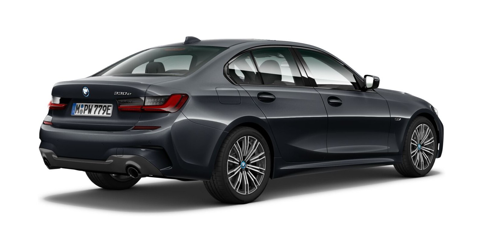 BMW BMW 3er in Grau von hinten
