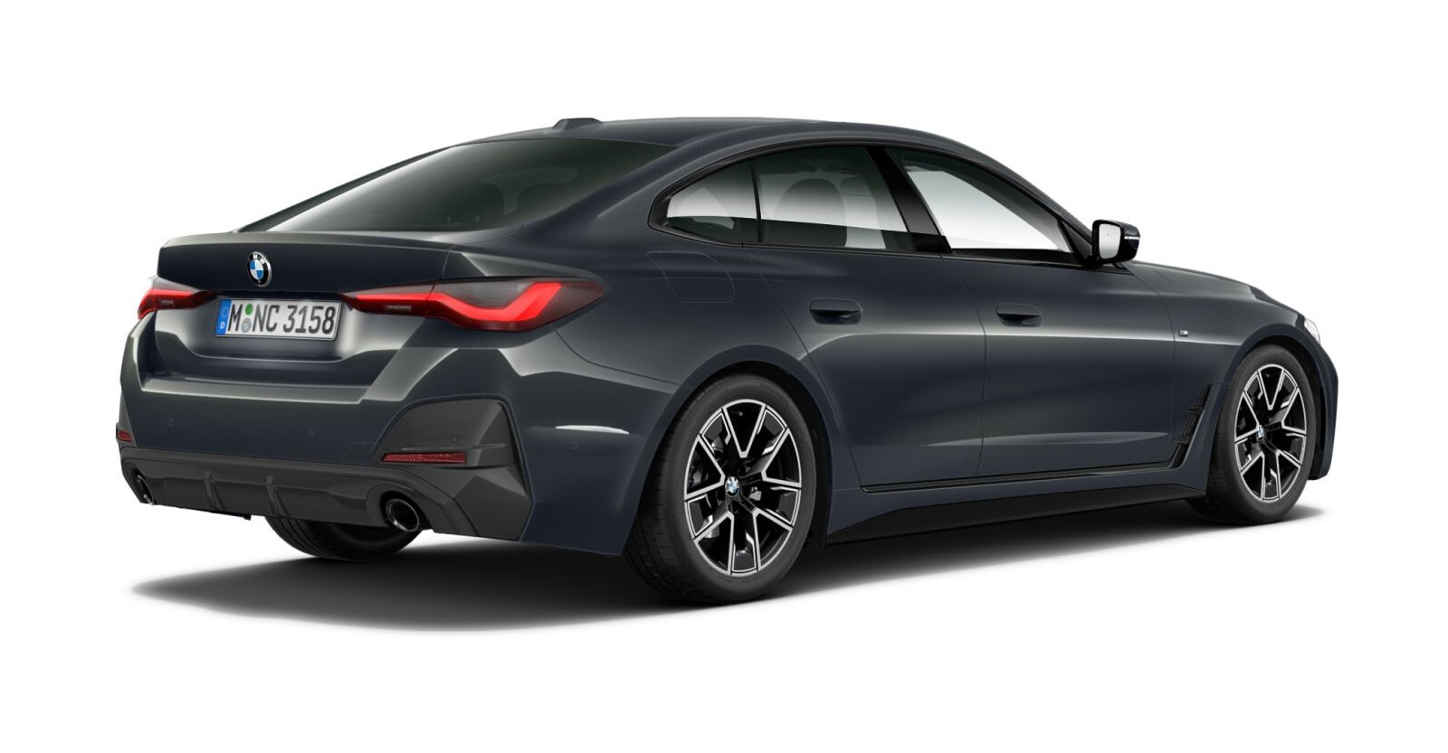 BMW BMW 4er in Grau von hinten BMW BMW 4er in Grau von hinten