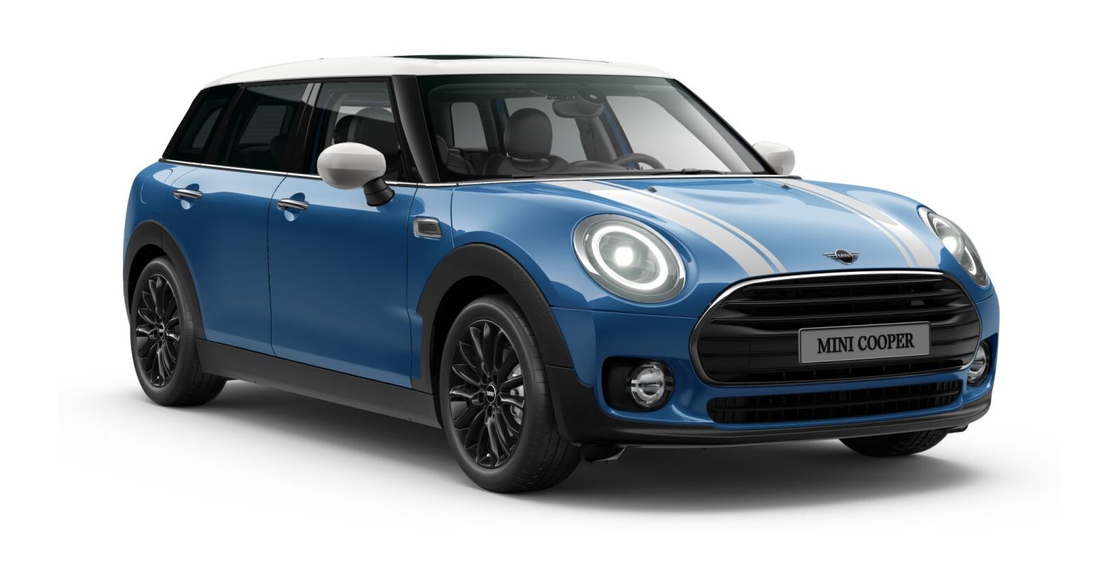 MINI MINI Clubman in Blau von vorne