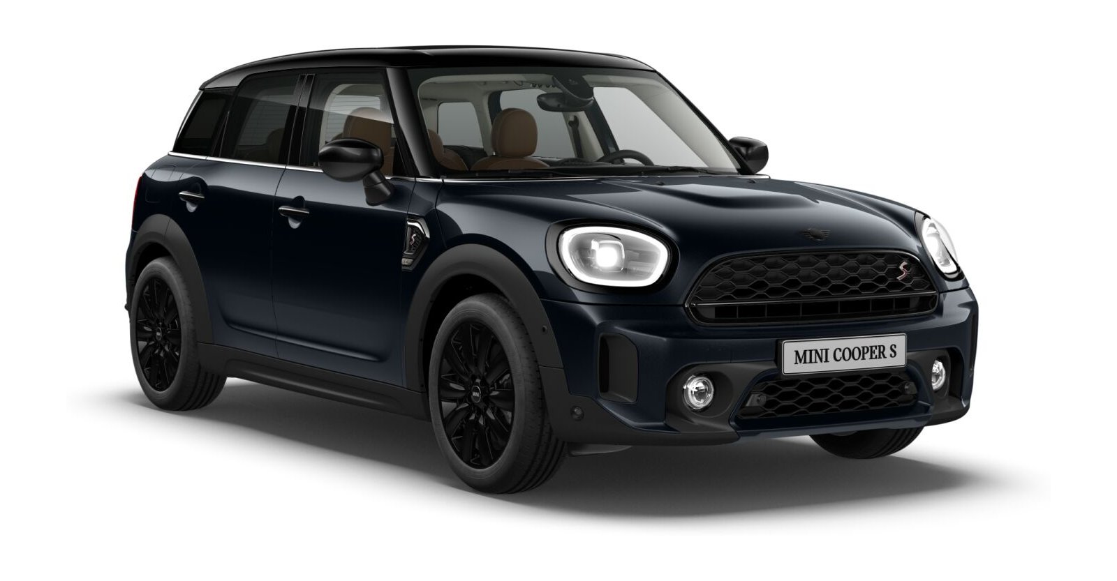 MINI MINI Countryman in Schwarz von vorne