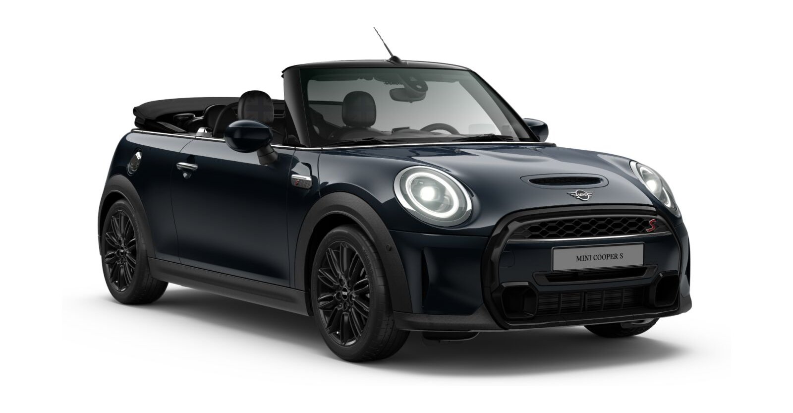 MINI MINI Cabrio in Schwarz von vorne