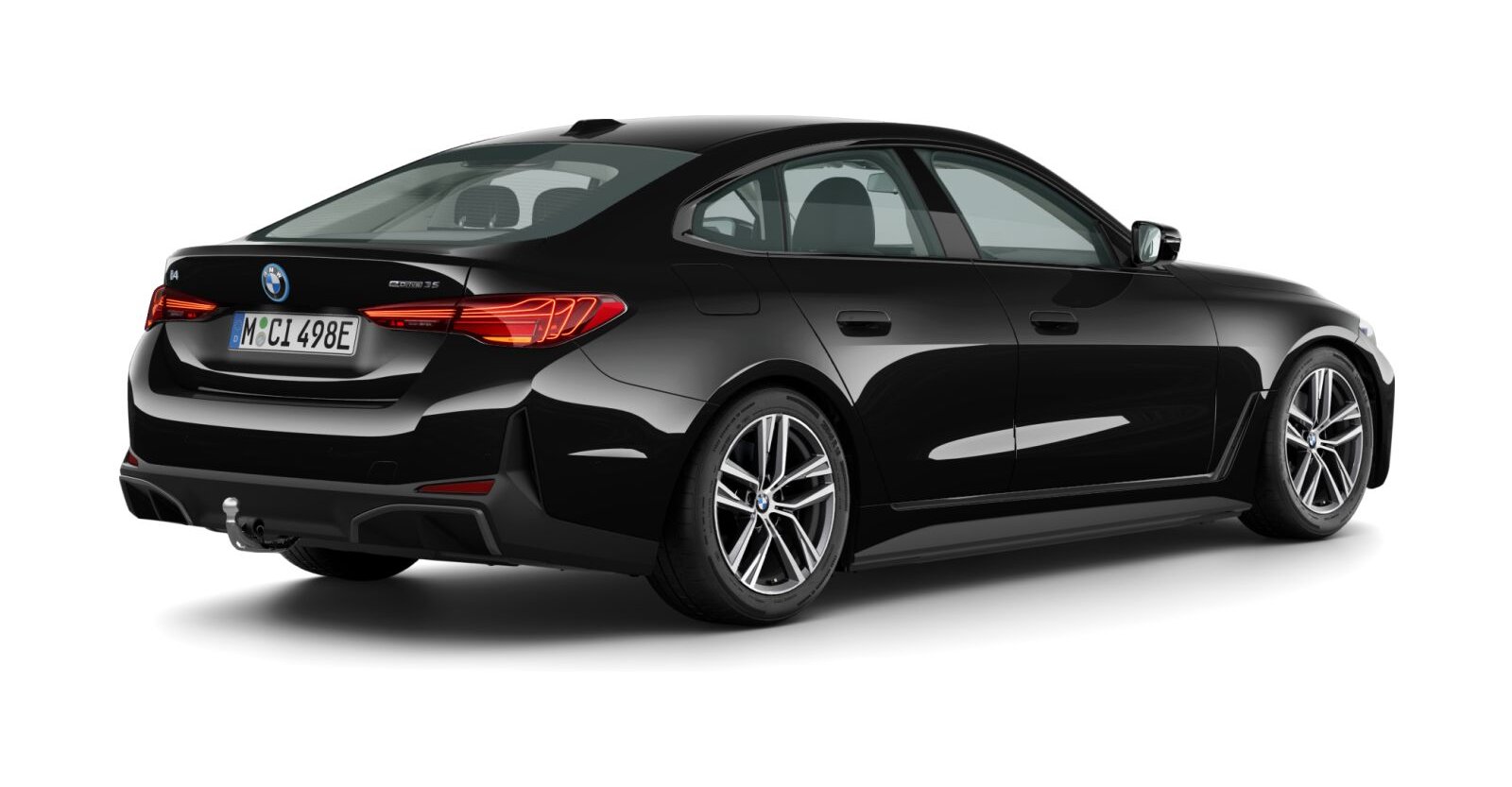 BMW BMW I in Schwarz von hinten BMW BMW I in Schwarz von hinten