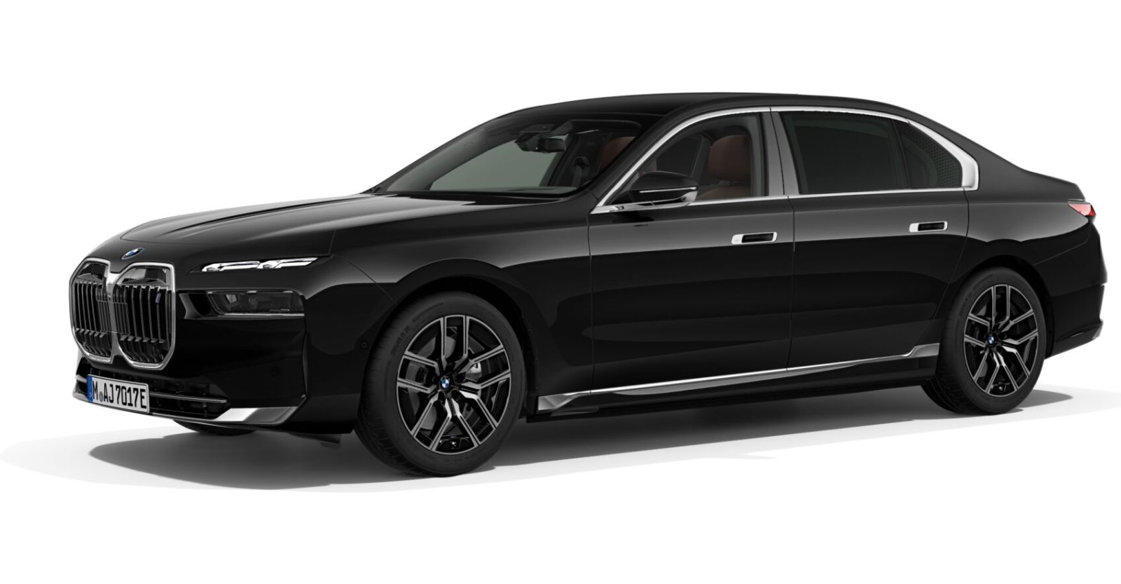 BMW BMW I in Schwarz von vorne BMW BMW I in Schwarz von vorne