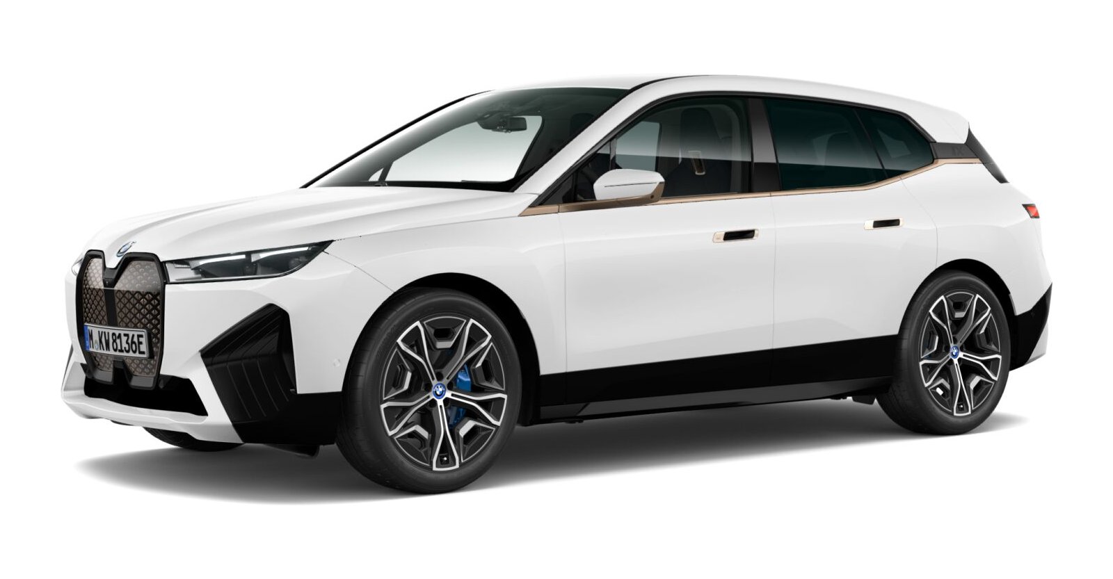 BMW BMW I in Weiß von vorne BMW BMW I in Weiß von vorne
