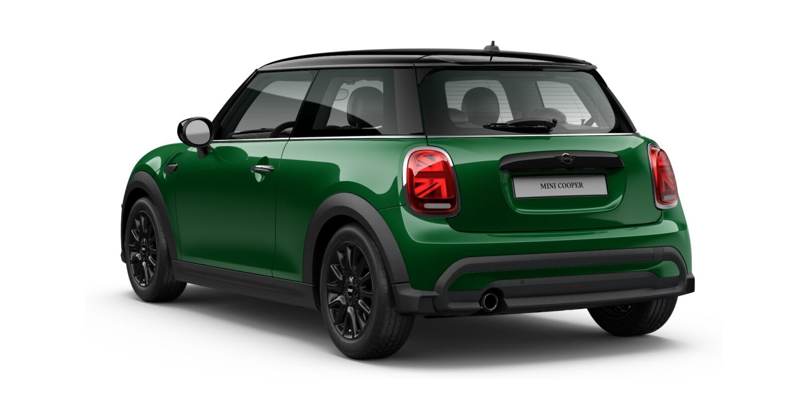 MINI MINI 3-Türer in Grün von hinten