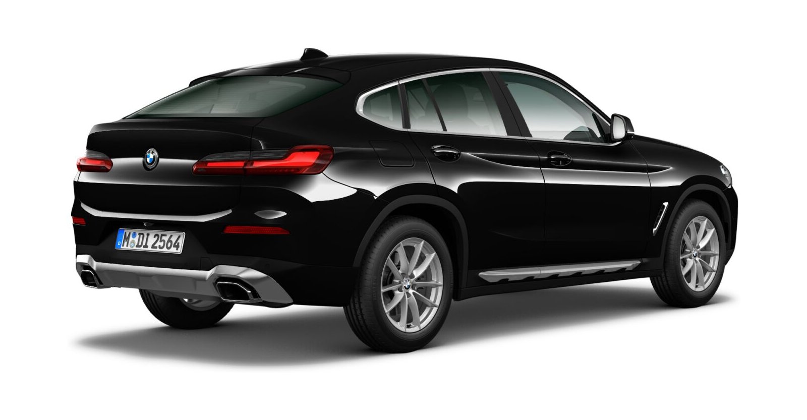 BMW BMW X in Schwarz von hinten BMW BMW X in Schwarz von hinten