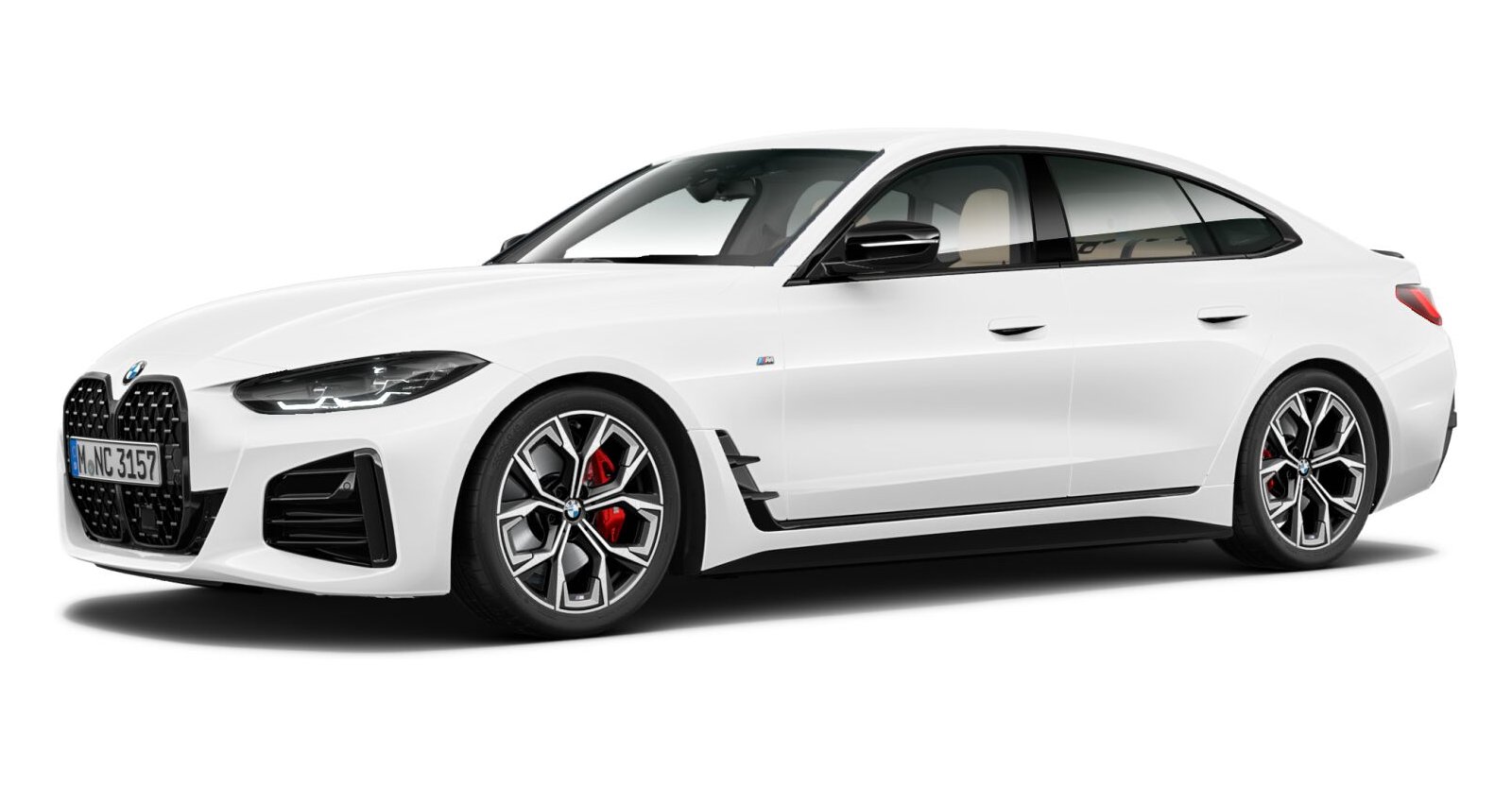 BMW BMW 4er in Weiß von vorne BMW BMW 4er in Weiß von vorne