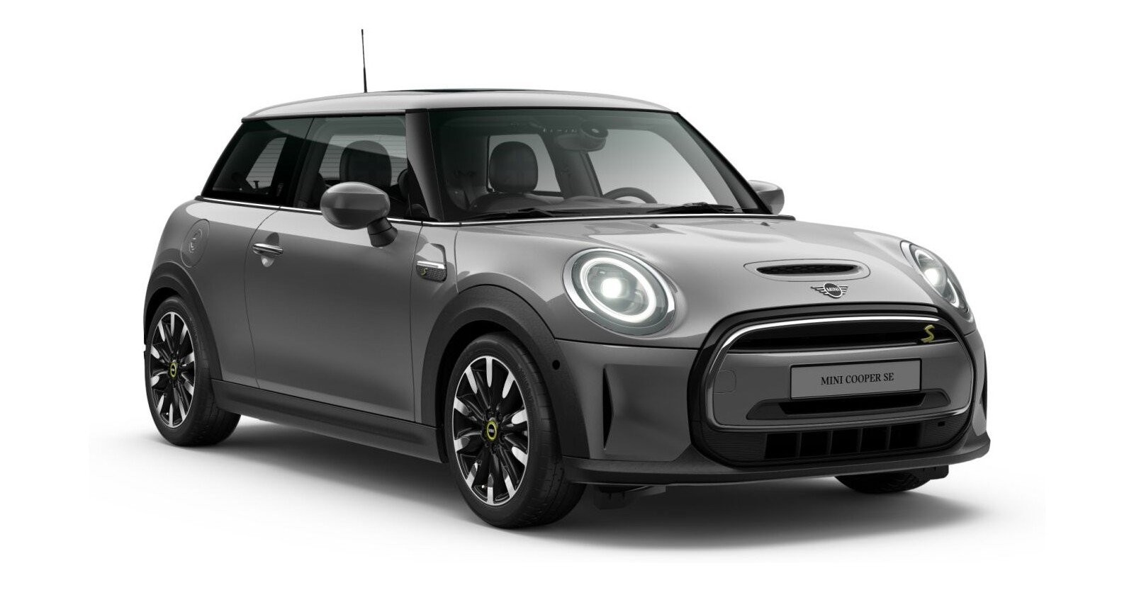 MINI Cooper SE in Grau von vorne MINI Cooper SE in Grau von vorne