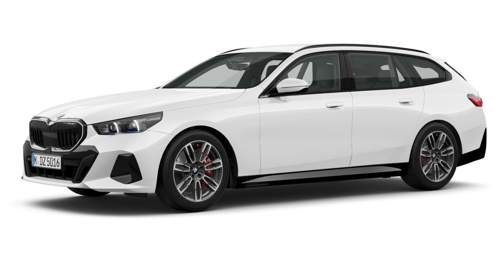BMW BMW 5er in Weiß von vorne BMW BMW 5er in Weiß von vorne