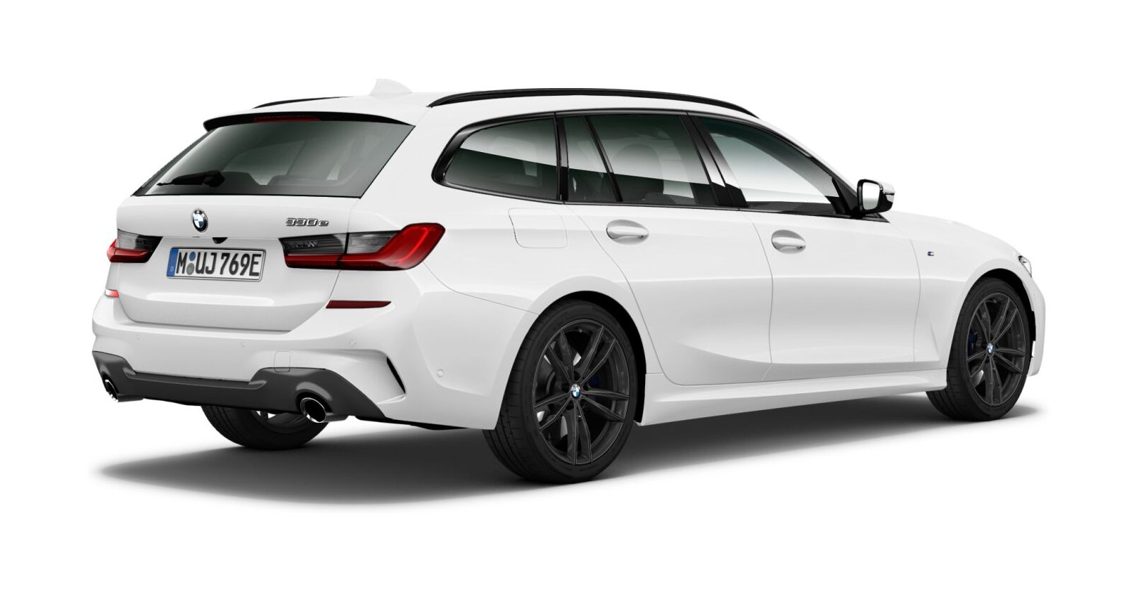 BMW BMW 3er in Weiß von hinten