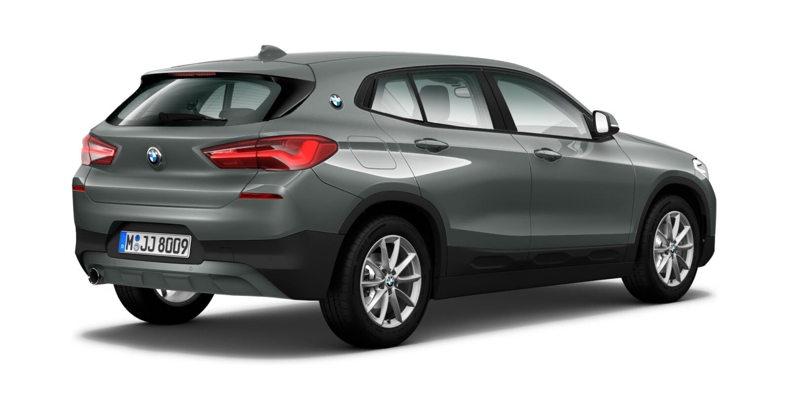 BMW BMW X in Grau von hinten BMW BMW X in Grau von hinten