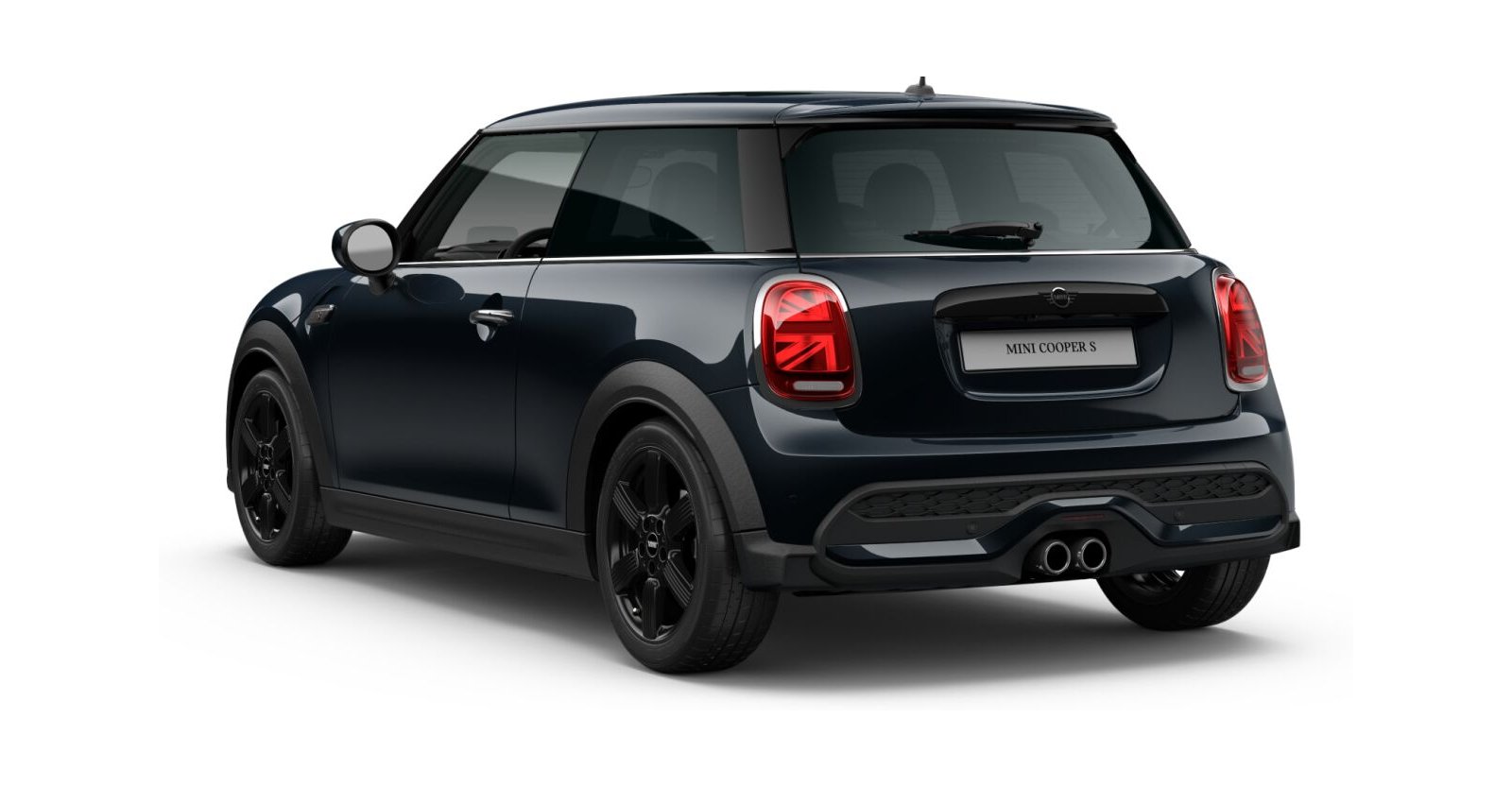 MINI MINI 3-Türer in Schwarz von hinten