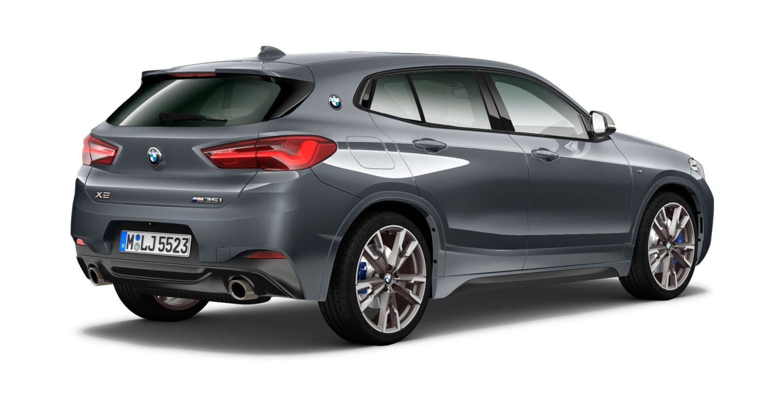 BMW BMW X in Grau von hinten