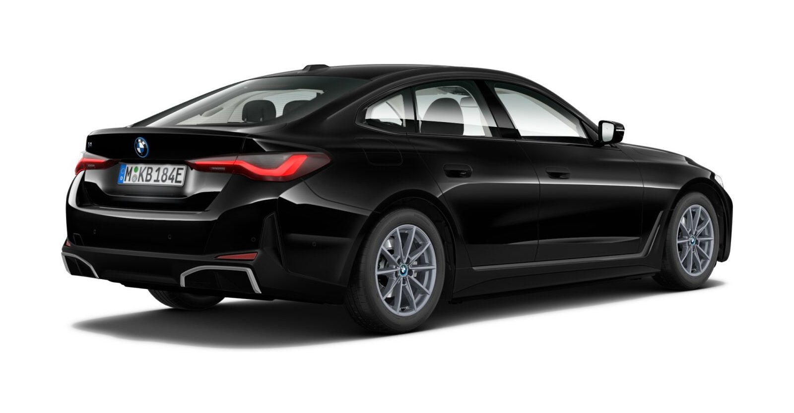 BMW BMW I in Schwarz von hinten BMW BMW I in Schwarz von hinten