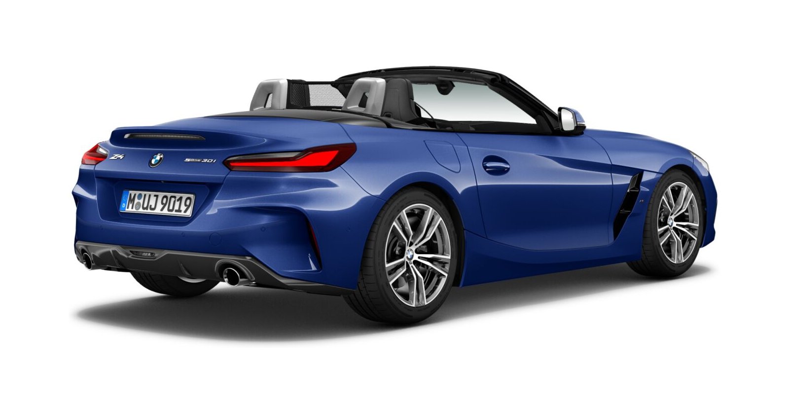 BMW BMW Z in Blau von hinten BMW BMW Z in Blau von hinten