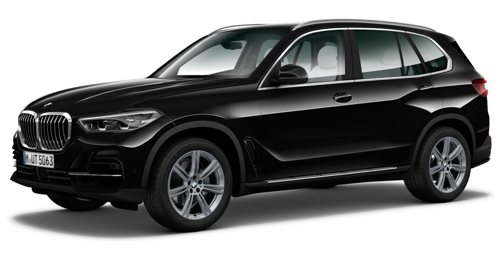 BMW X5 xDrive30d in Schwarz von vorne BMW X5 xDrive30d in Schwarz von vorne
