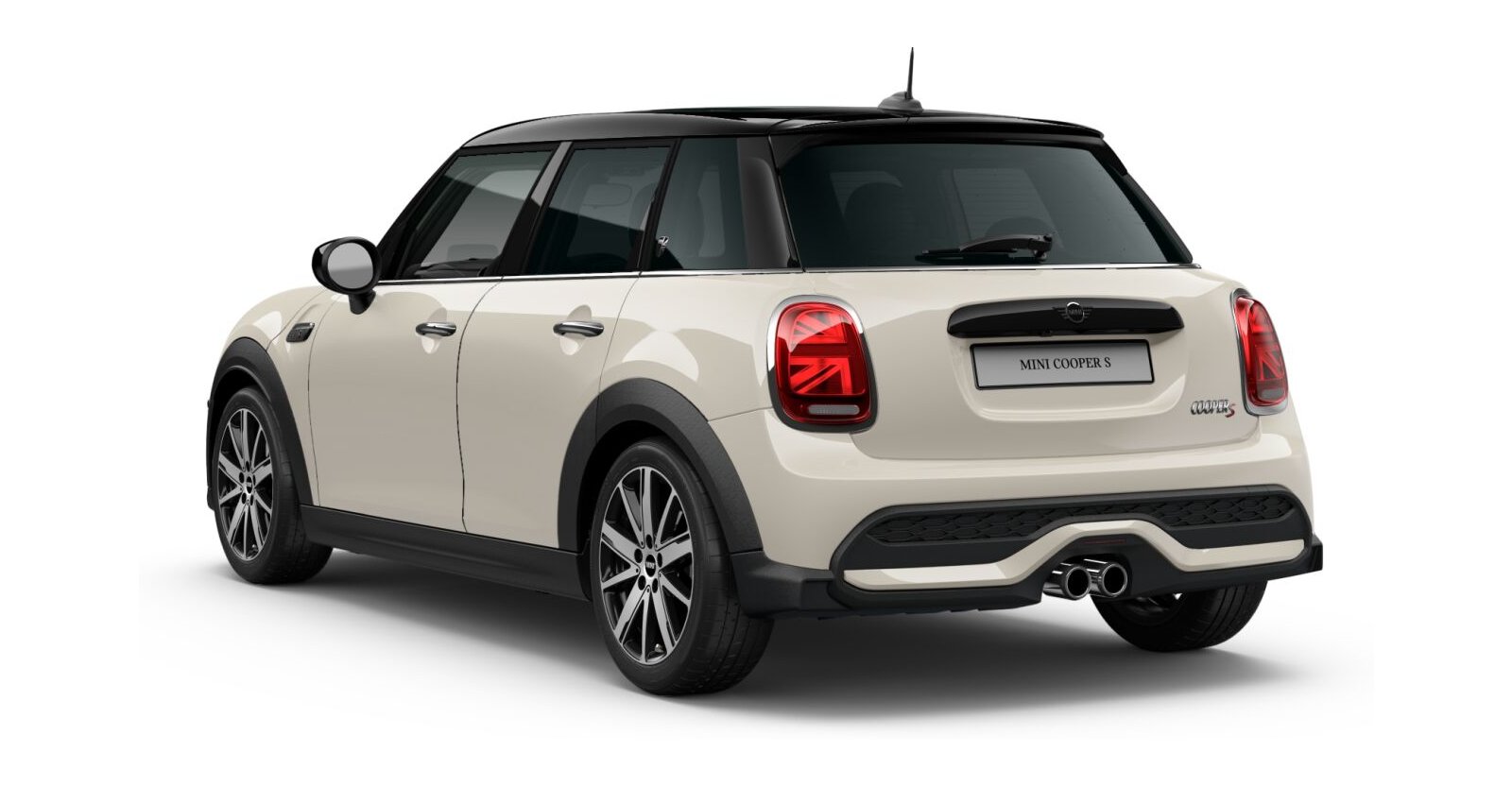 MINI MINI 5-Türer in Weiß von hinten