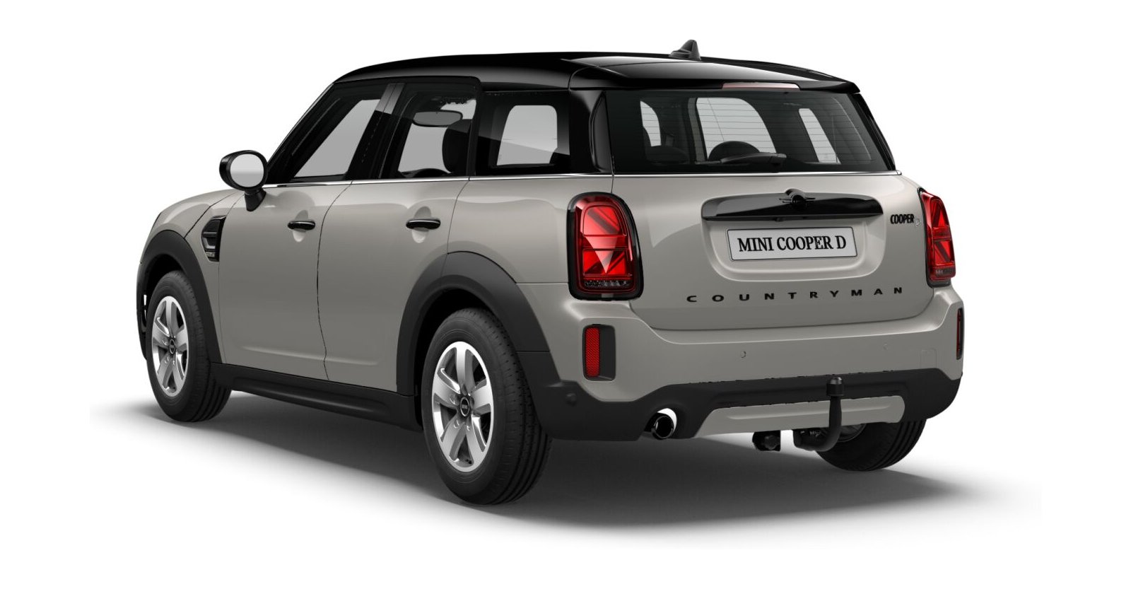 MINI MINI Countryman in Silber von hinten MINI MINI Countryman in Silber von hinten