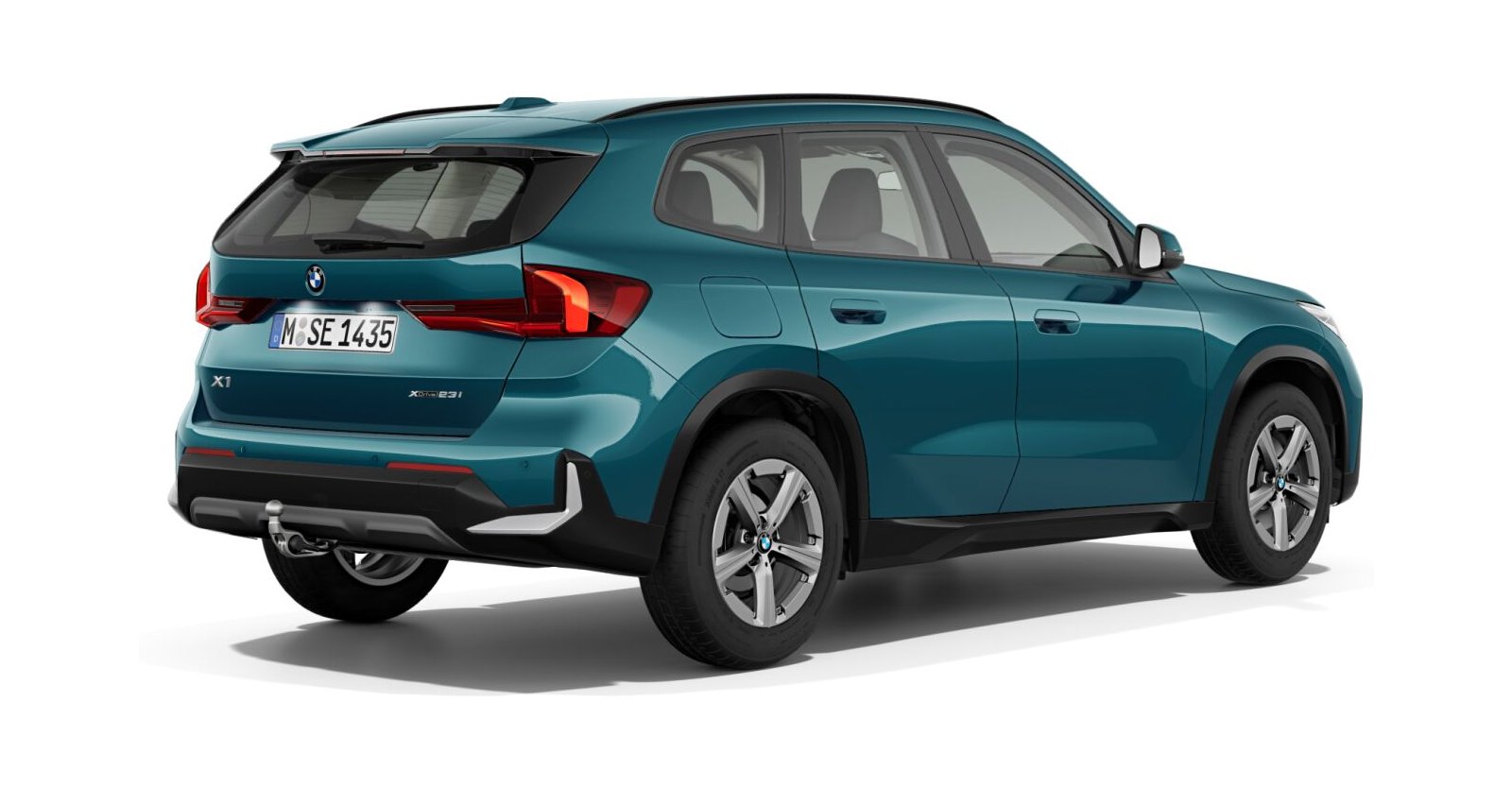 BMW BMW X in Blau von hinten BMW BMW X in Blau von hinten