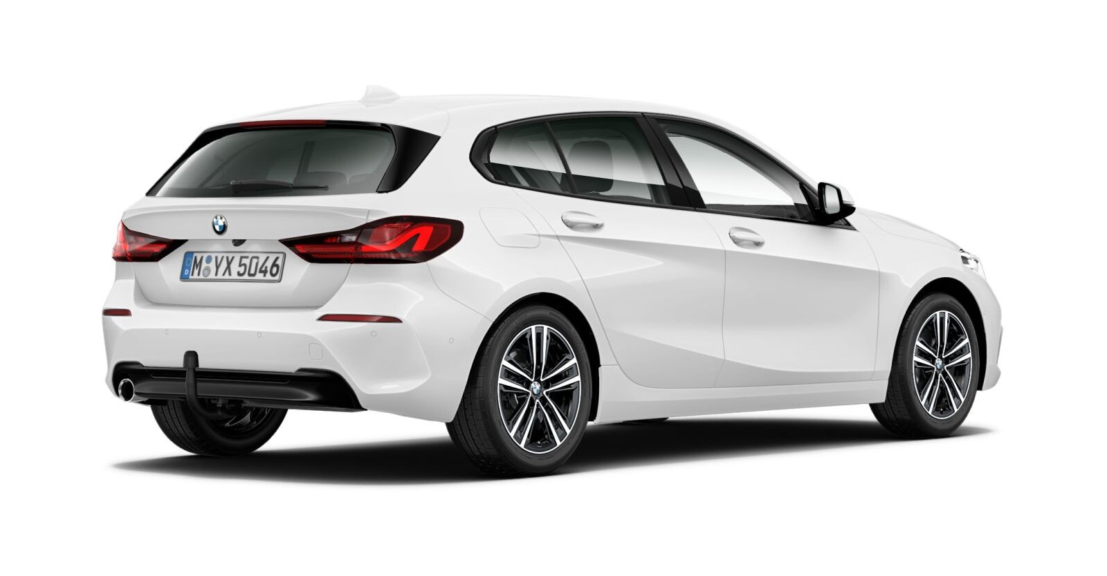 BMW BMW 1er in Weiß von hinten