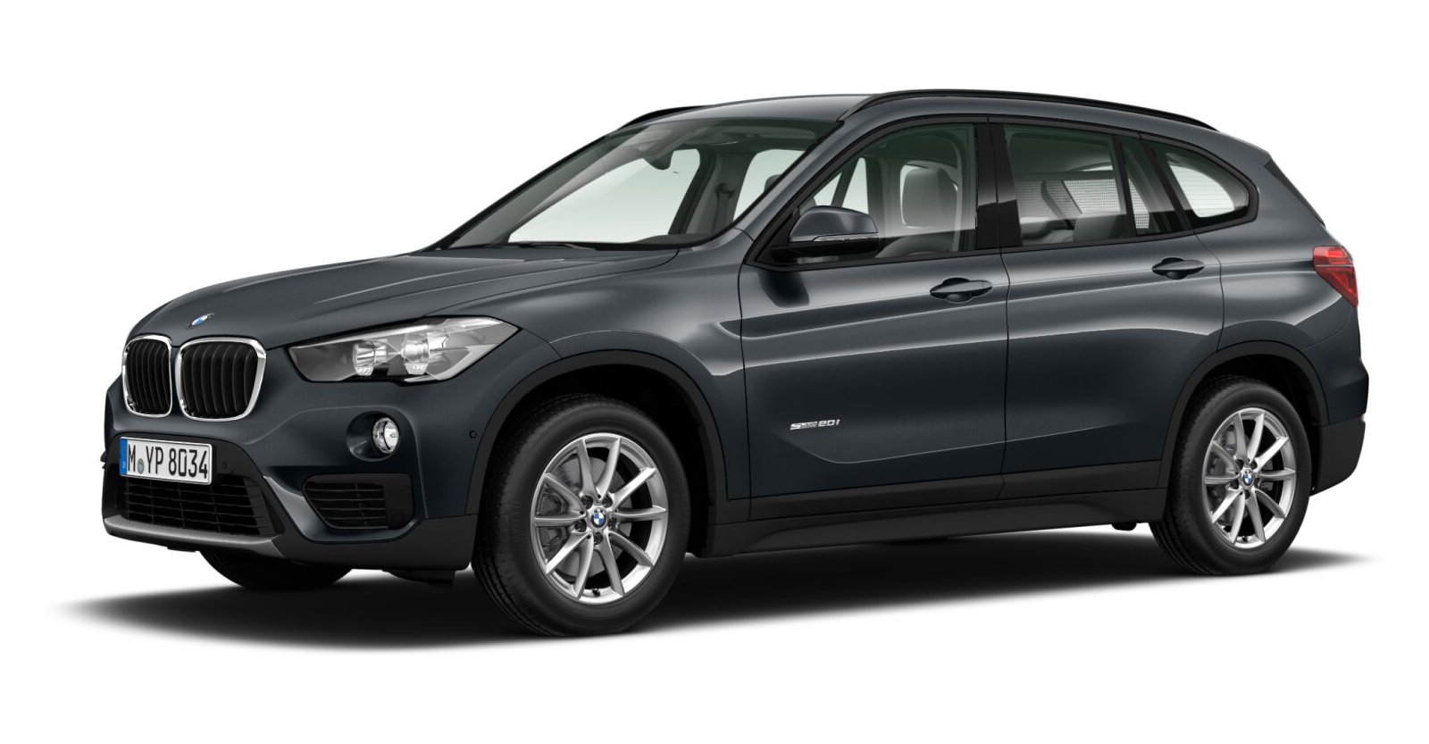BMW X1 sDrive20i in Grau von vorne