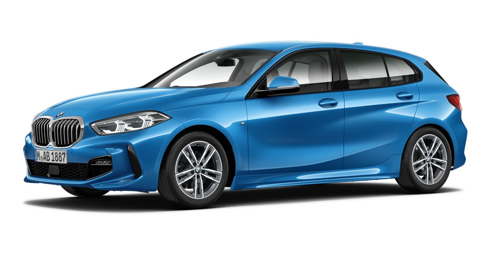 BMW BMW 1er in Blau von vorne BMW BMW 1er in Blau von vorne