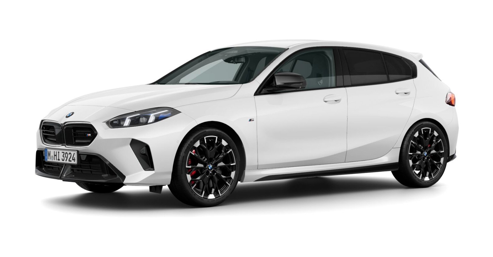 BMW M135 xDrive in Weiß von vorne