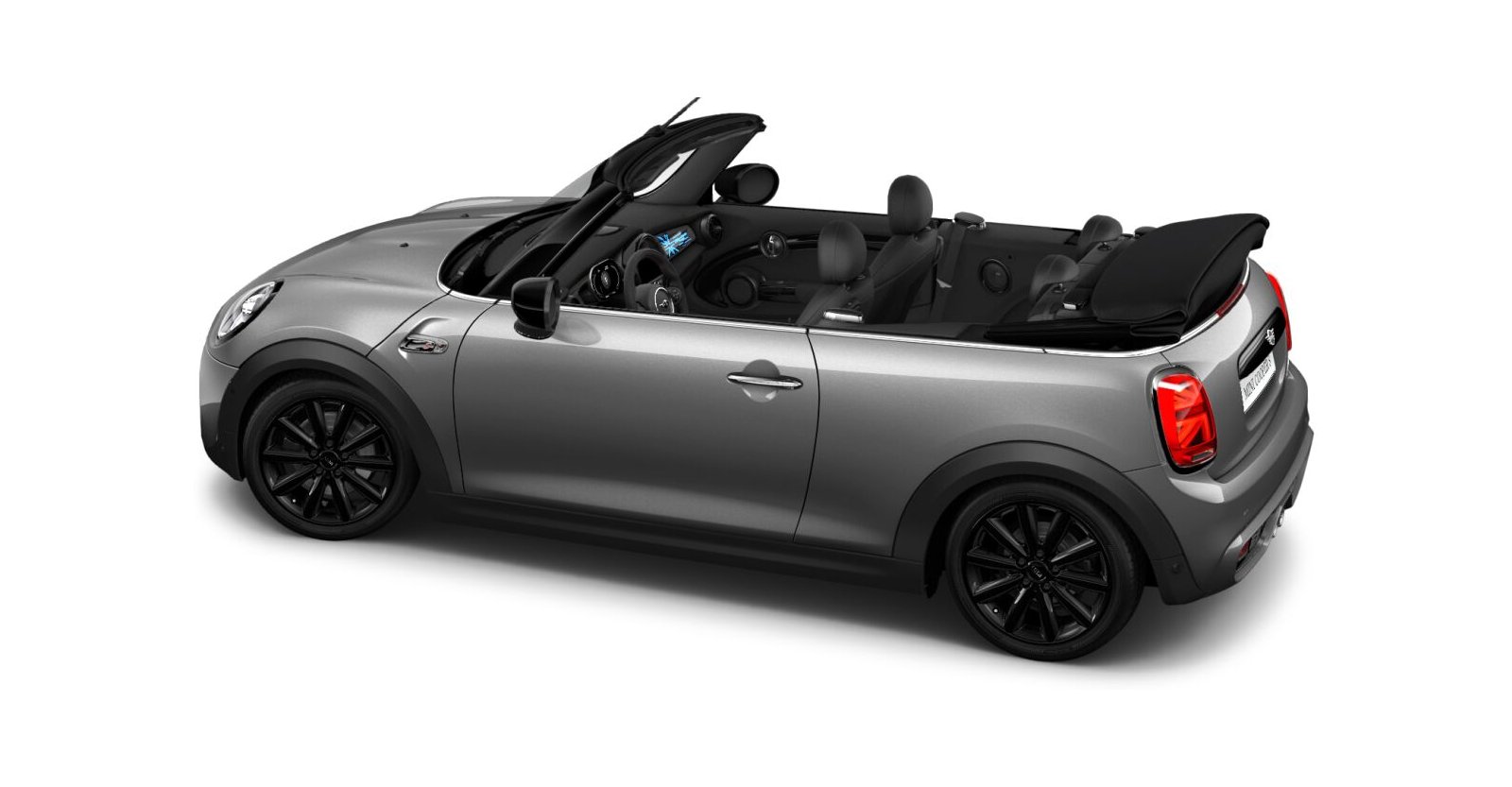 MINI MINI Cabrio in Grau von hinten