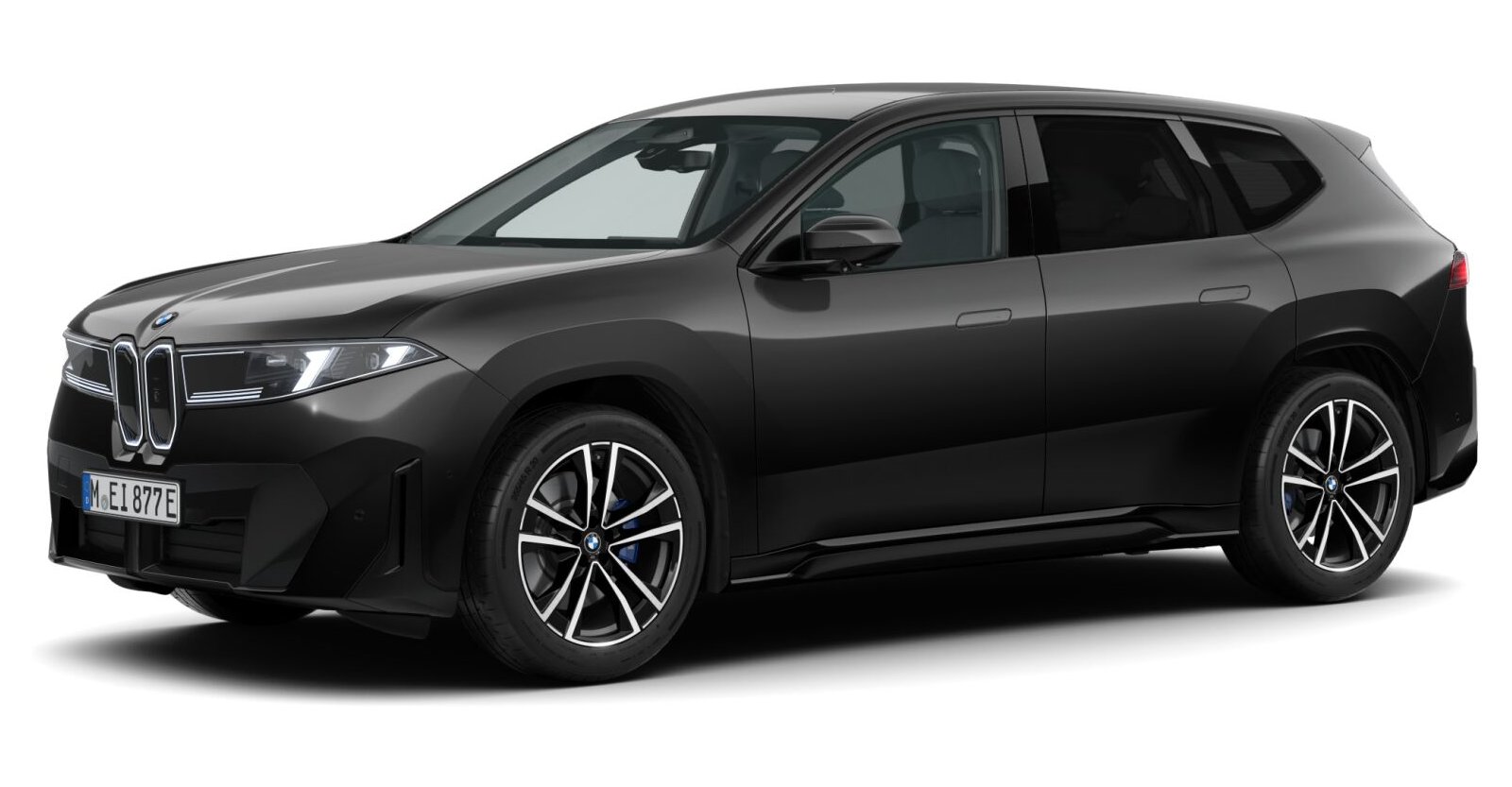 BMW BMW I in Schwarz von vorne