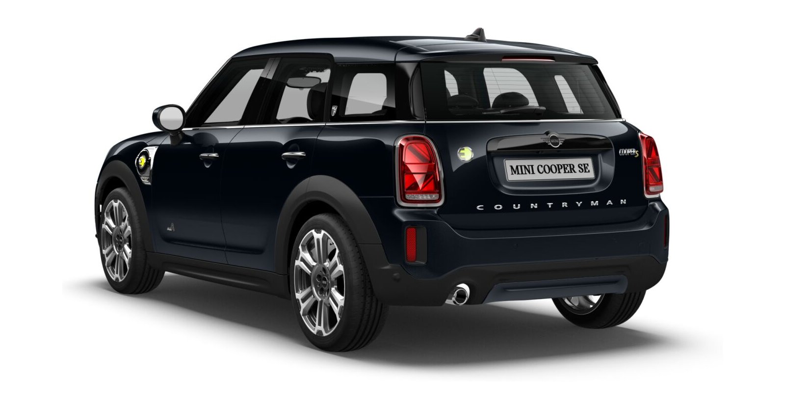 MINI MINI Countryman in Schwarz von hinten