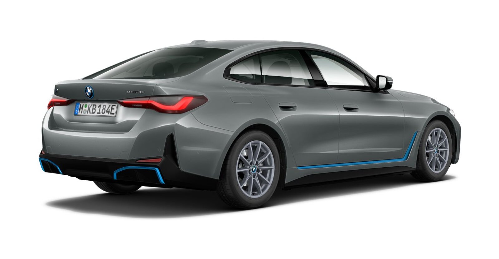 BMW BMW I in Grau von hinten BMW BMW I in Grau von hinten