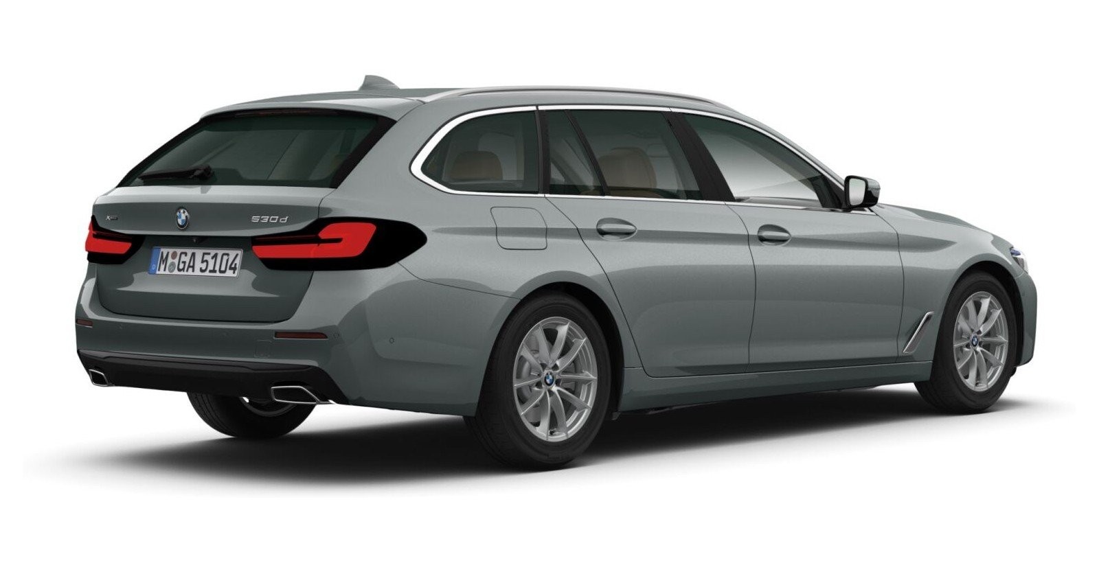 BMW BMW 5er in Grau von hinten BMW BMW 5er in Grau von hinten