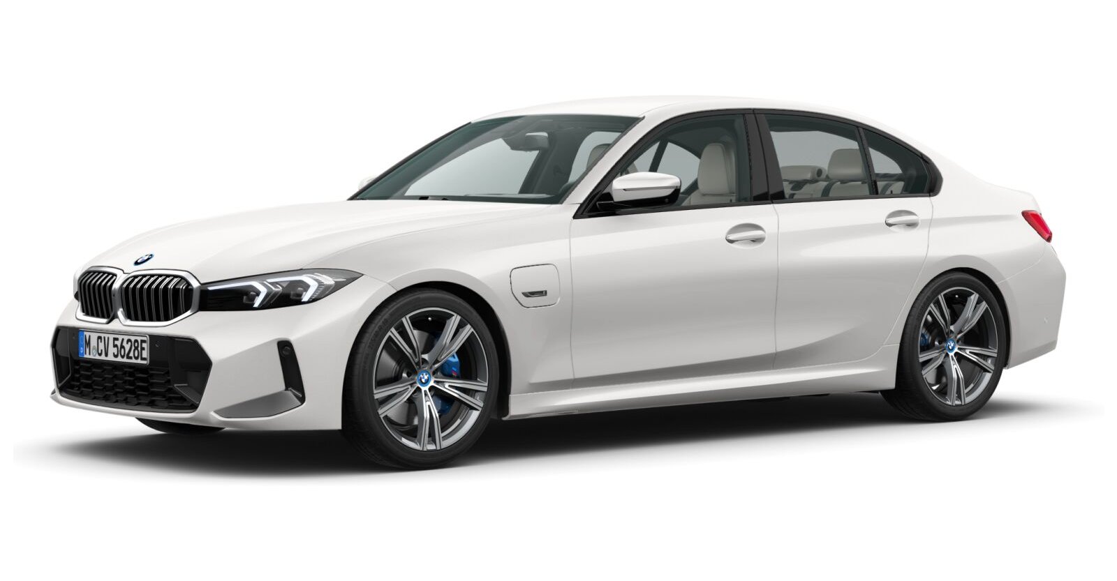 BMW BMW 3er in Weiß von vorne BMW BMW 3er in Weiß von vorne