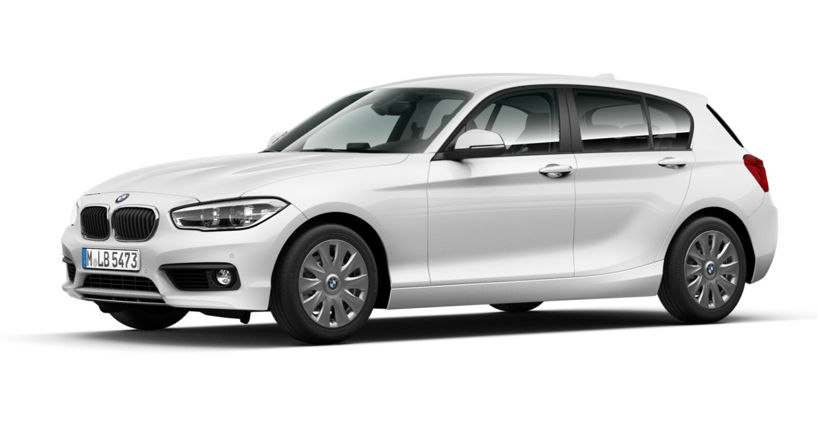BMW BMW 1er in Weiß von vorne BMW BMW 1er in Weiß von vorne