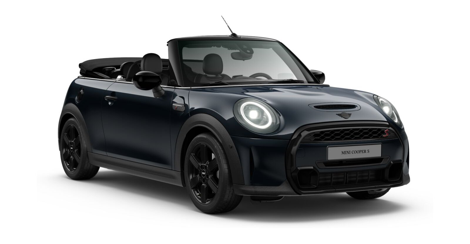 MINI MINI Cabrio in Schwarz von vorne