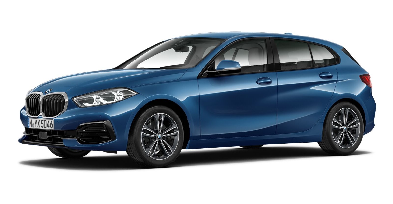 BMW BMW 1er in Blau von vorne BMW BMW 1er in Blau von vorne