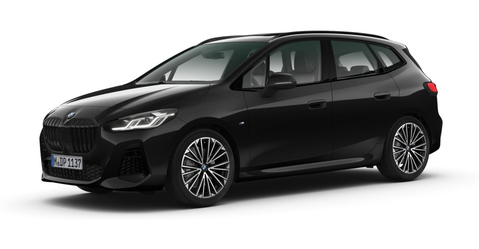 BMW BMW 2er in Schwarz von vorne BMW BMW 2er in Schwarz von vorne