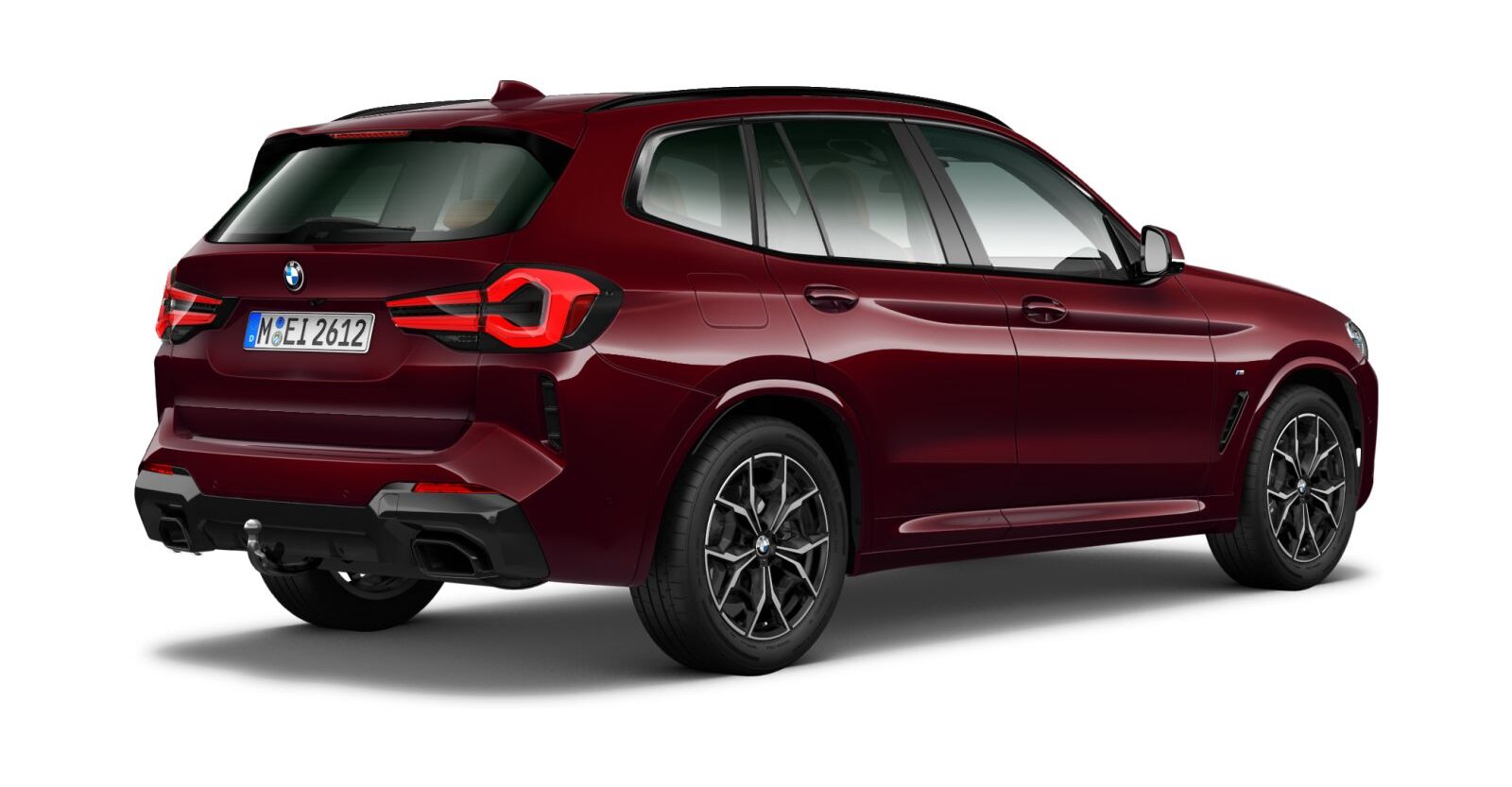 BMW BMW X in Rot von hinten BMW BMW X in Rot von hinten