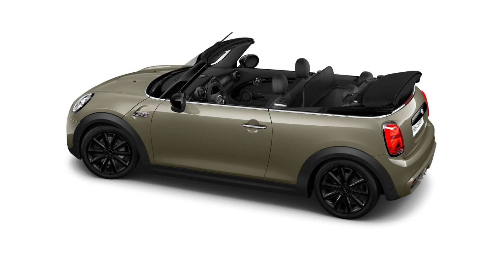 MINI MINI Cabrio in Grau von hinten