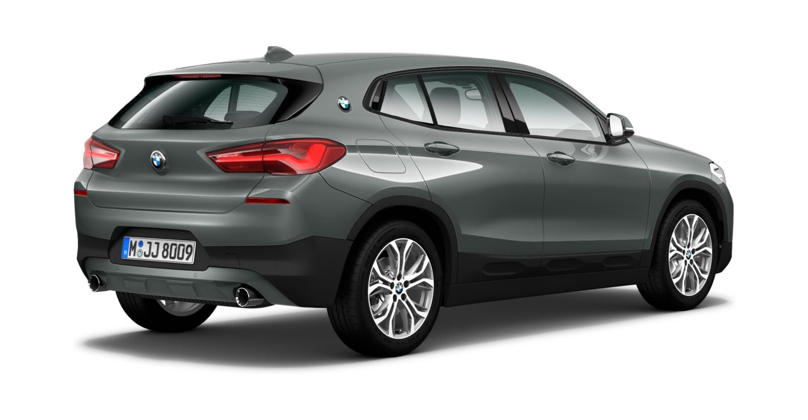BMW BMW X in Grau von hinten BMW BMW X in Grau von hinten