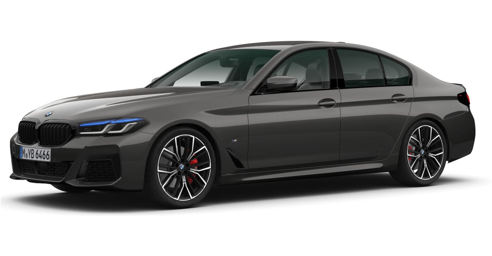 BMW 530d xDrive Limousine in Grau von vorne