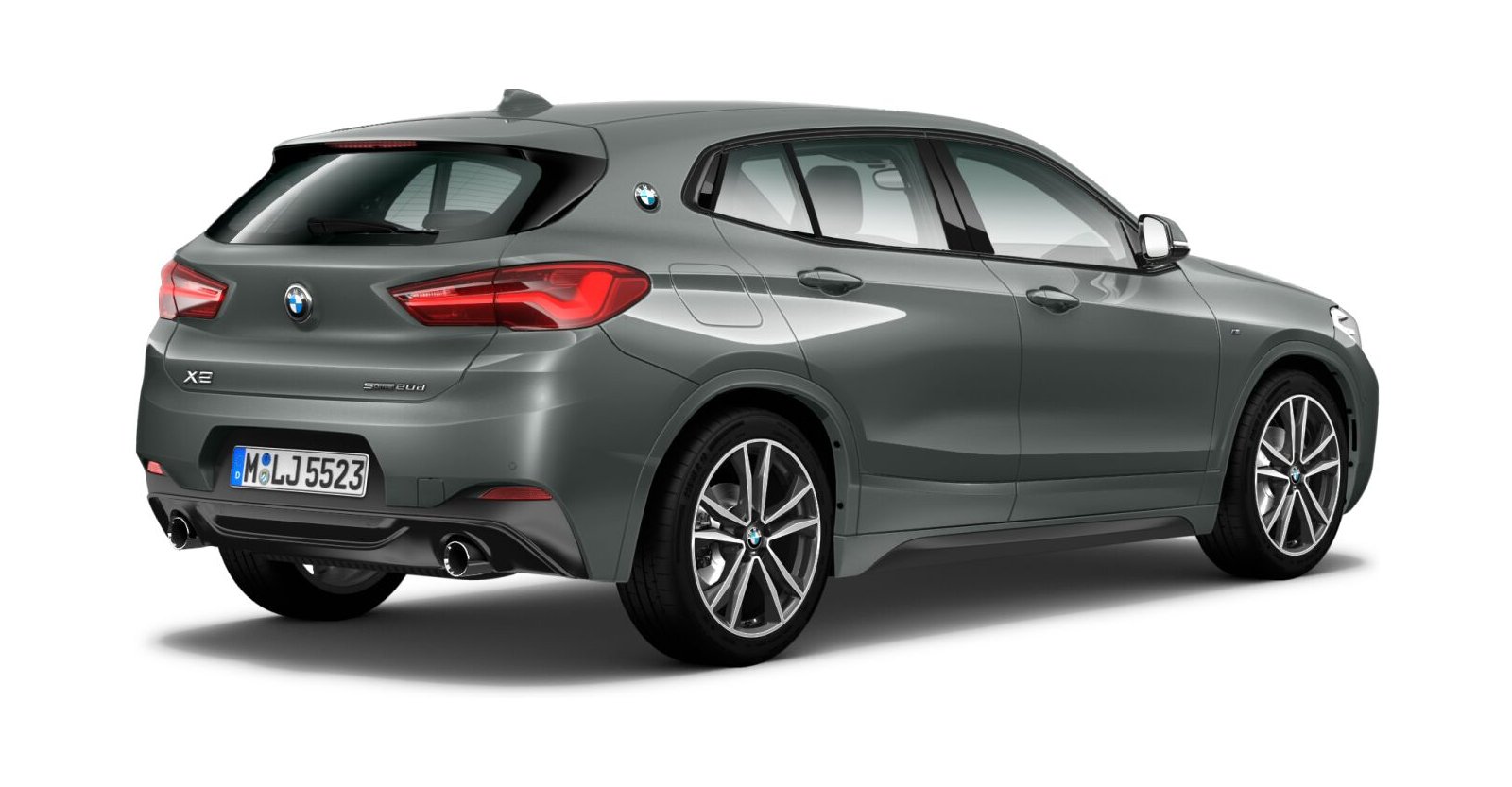 BMW BMW X in Grau von hinten BMW BMW X in Grau von hinten