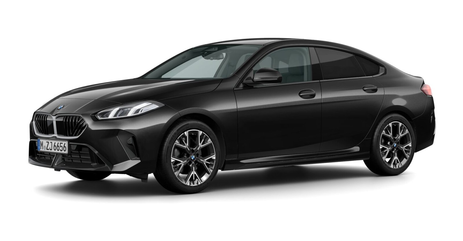 BMW 220 Gran Coupé in Schwarz von vorne