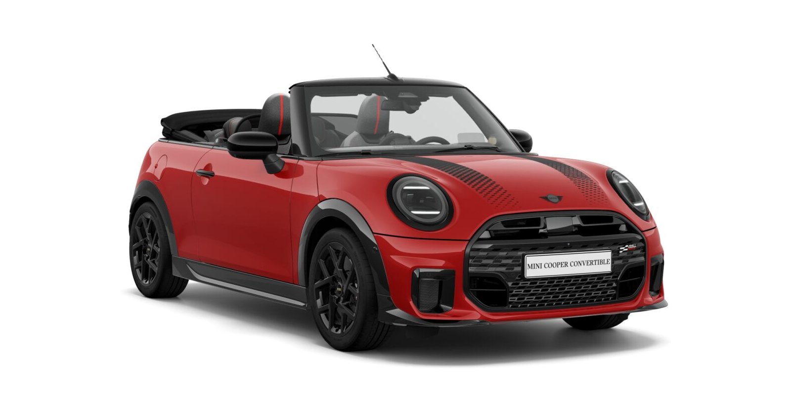 MINI Cooper C Cabrio in Rot von vorne MINI Cooper C Cabrio in Rot von vorne