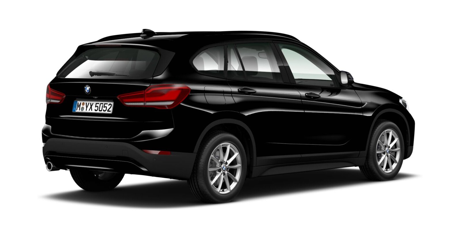 BMW BMW X in Schwarz von hinten BMW BMW X in Schwarz von hinten