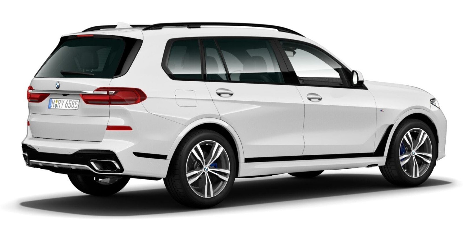 BMW BMW X in Weiß von hinten BMW BMW X in Weiß von hinten