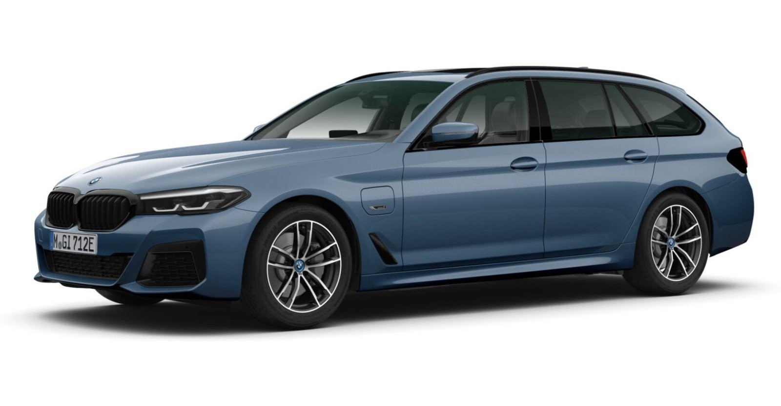 BMW BMW 5er in Blau von vorne BMW BMW 5er in Blau von vorne