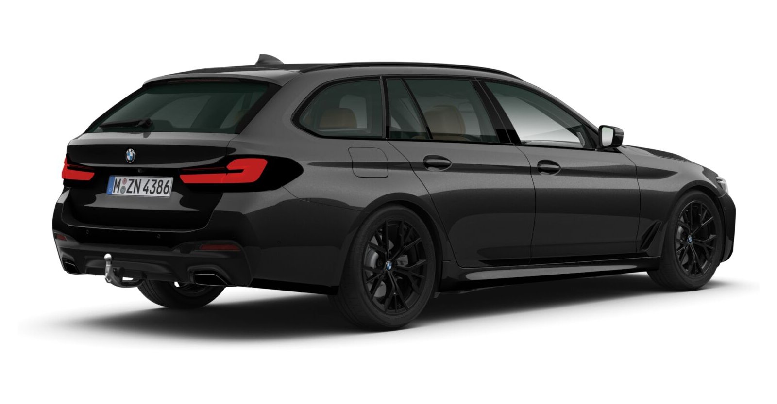 BMW BMW 5er in Schwarz von hinten BMW BMW 5er in Schwarz von hinten