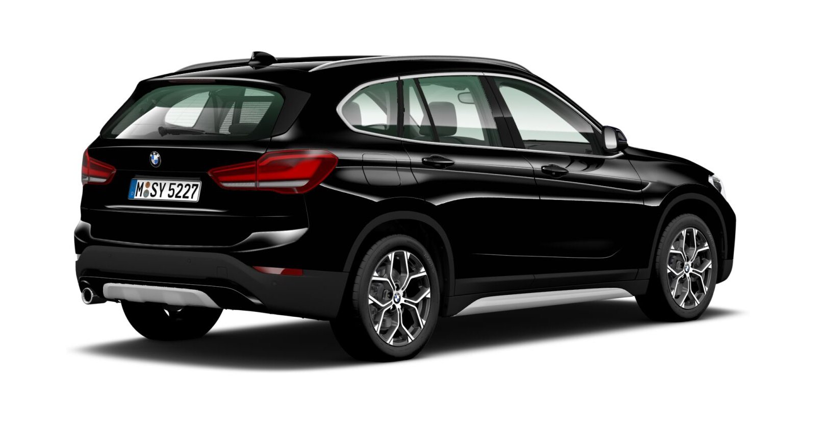 BMW BMW X in Schwarz von hinten BMW BMW X in Schwarz von hinten